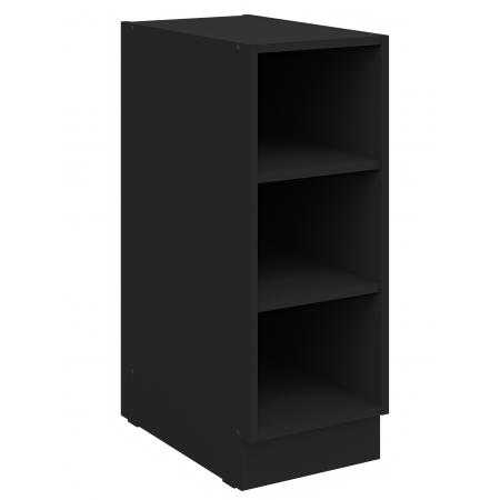 Szafka kuchenna otwarta 30 cm czarna dolna CREMA 30 D OTW BB